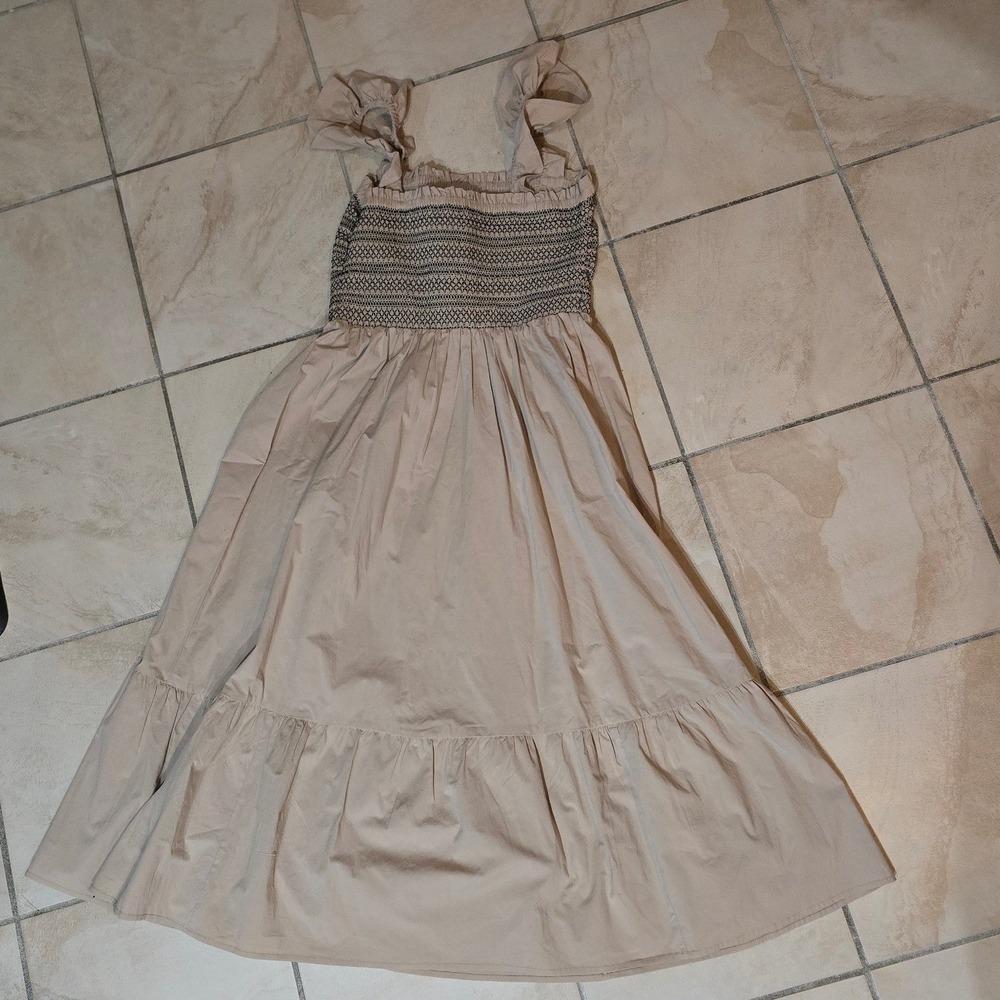 Ann Taylor Cottagecore Smocked Tiered Midi Dress SP NWT - Picture 3 of 8